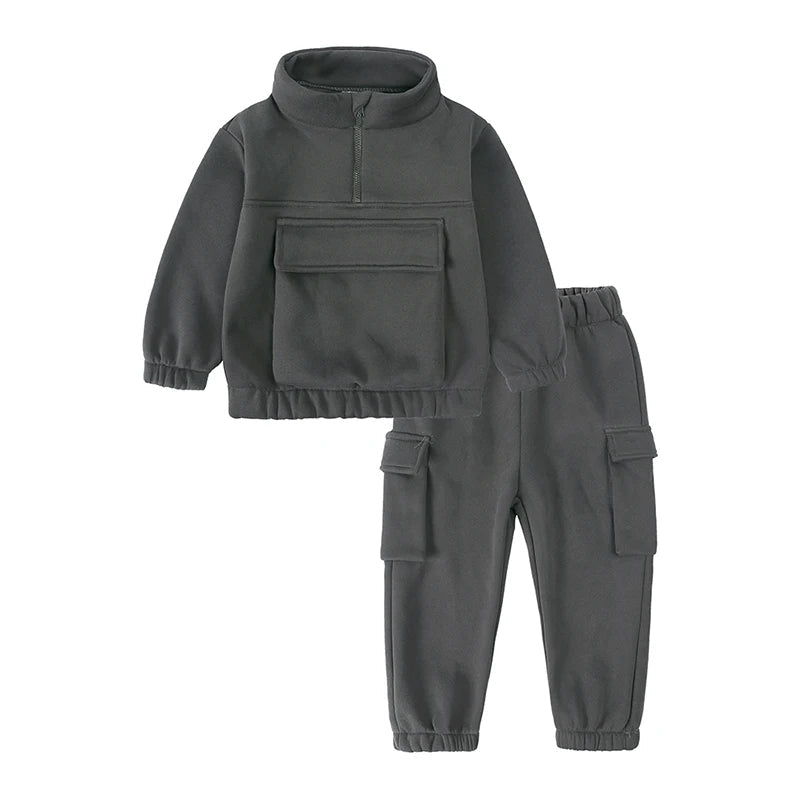 Toystar NL Cotton Half Zip Tracksuit | 2-piece, 12 months to 7 years – Stylish and warm for your little one - Kinderkledin...