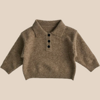 Thumbnail for Long Cotton Polo Shirt for Kids – Warm and Breathable, Perfect for Cold Days