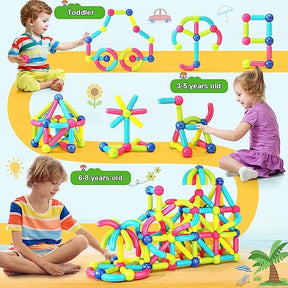 Magnetic Building Sticks Set – Large Pieces STEM Toy