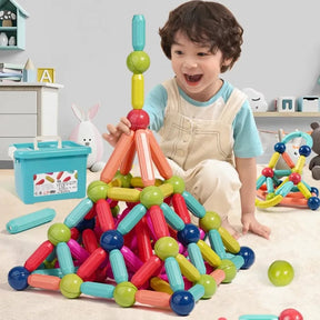 Magnetic Building Sticks Set – Large Pieces STEM Toy