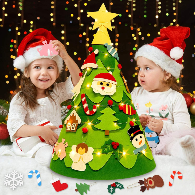 Toystar Kids DIY Felt Christmas Tree | Create Magical Christmas Memories - Merry Christmas - Creëer Magische Kerstherinner...