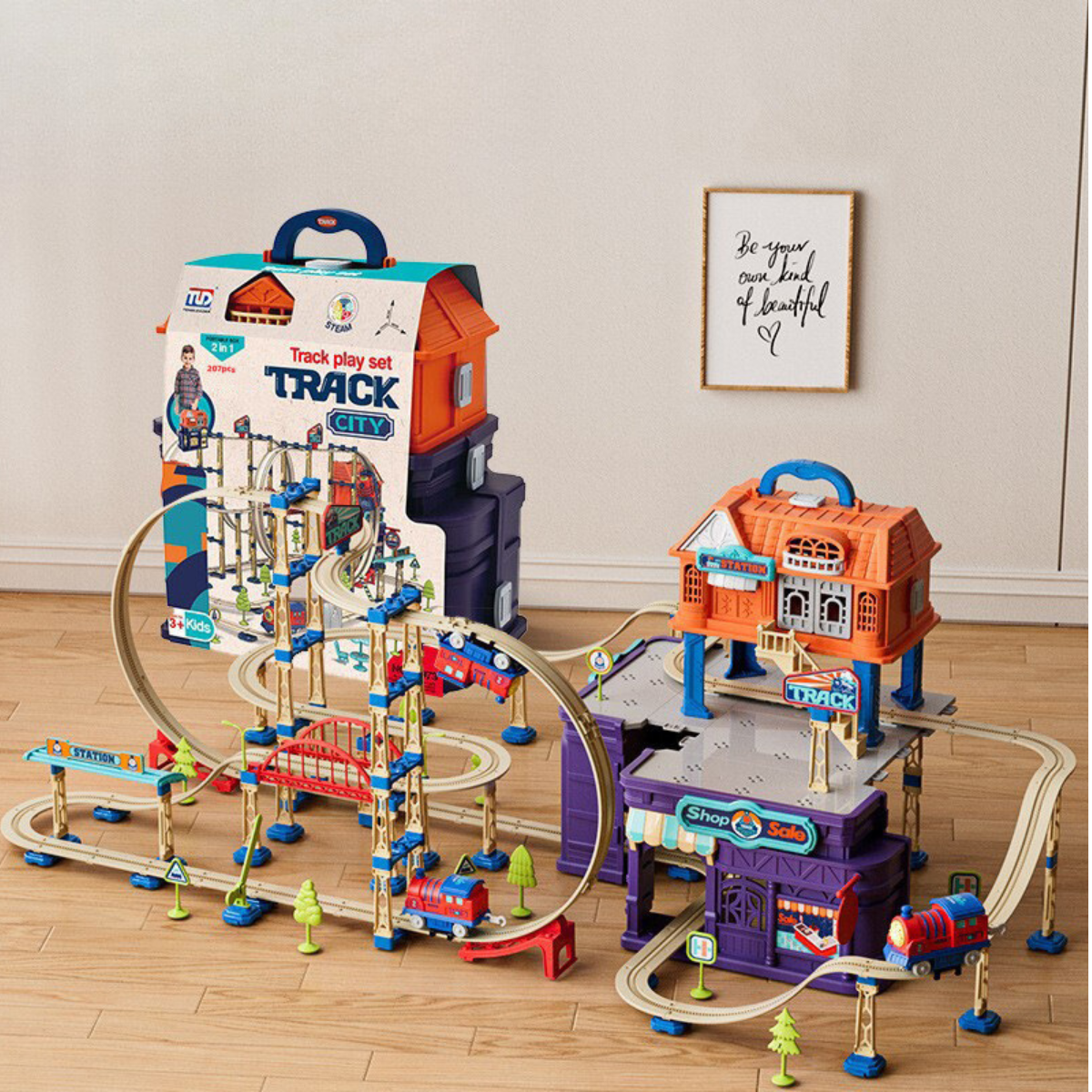 Train Adventure | Endless fun - Complete train track with bridges and curves