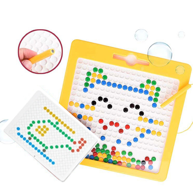 Toystar NL Magnetix MagnaBoard | Magnetic Drawing Board for Kids - Educational Toy with Colorful Buttons and Lightweight D...