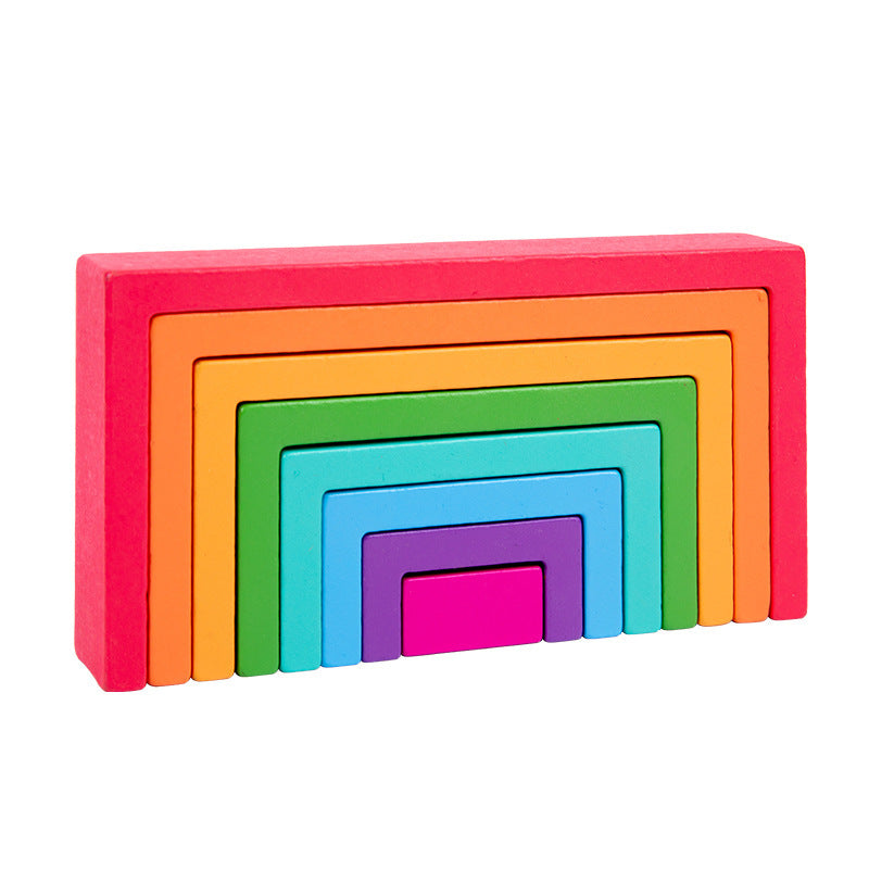 Toystar Rainbow Stacking Fun | Encourage Creativity - Educational Wooden Blocks for Children - Stimuleer Creativiteit - Ed...