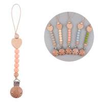 Thumbnail for Toystar Ecotoys CozyClip™ | Safe & stylish - Wooden pacifier chain for babies - Veilig & stijlvol - Houten speenketting vo...