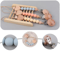 Thumbnail for Toystar Ecotoys CozyClip™ | Safe & stylish - Wooden pacifier chain for babies - Veilig & stijlvol - Houten speenketting vo...