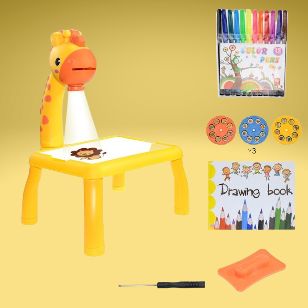 Sketchy Table | Incl. 12-piece drawing set worth - Encourages creative drawing and fun