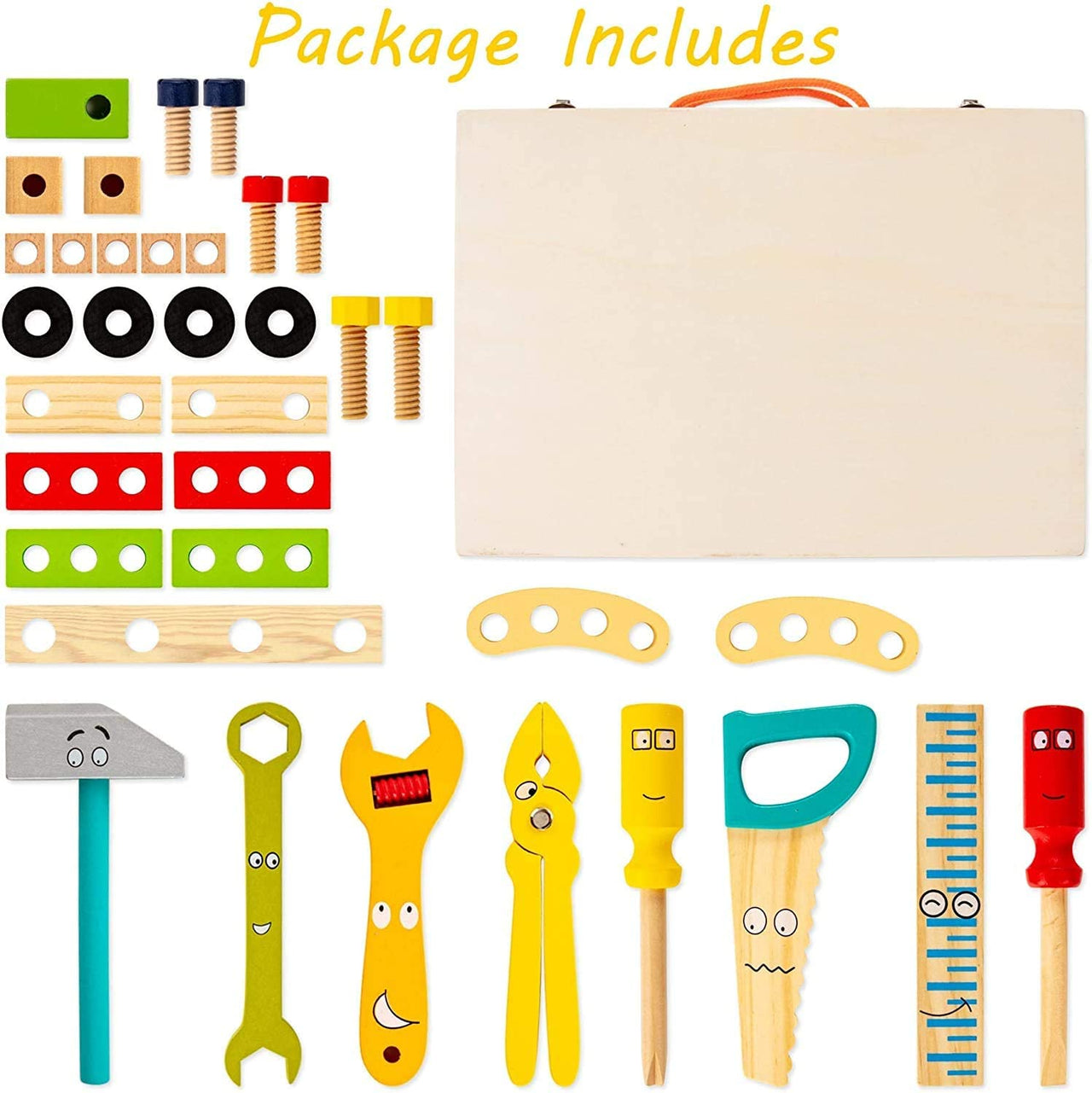 EcoToys Wooden Tool Box | Educational - Toys