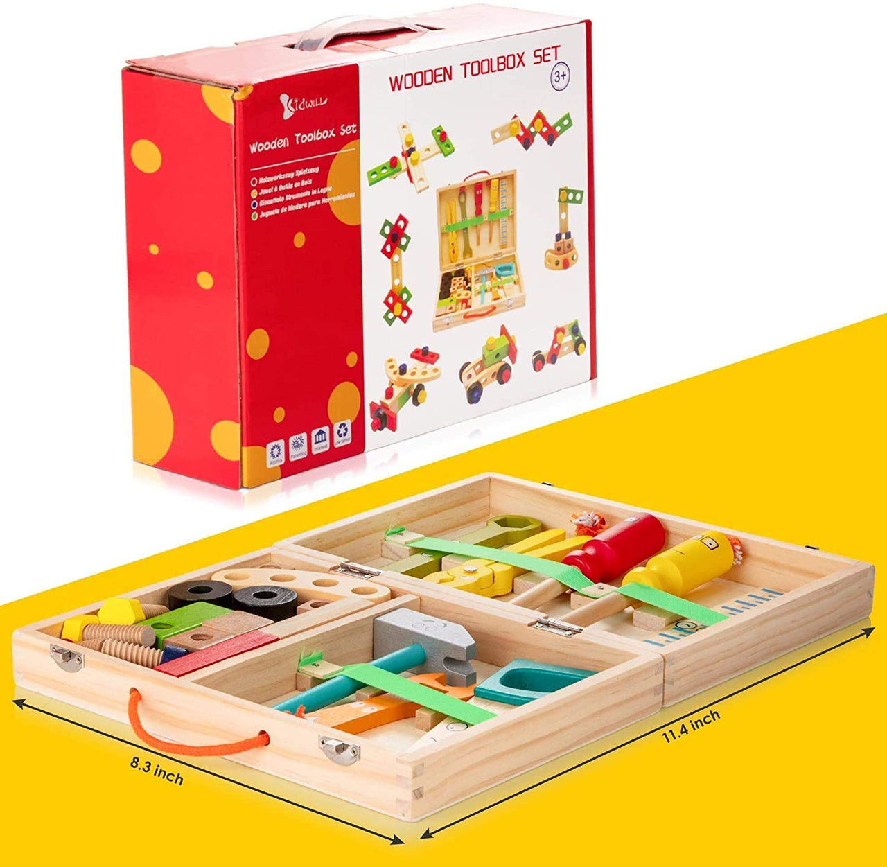 EcoToys Wooden Tool Box | Educational - Toys
