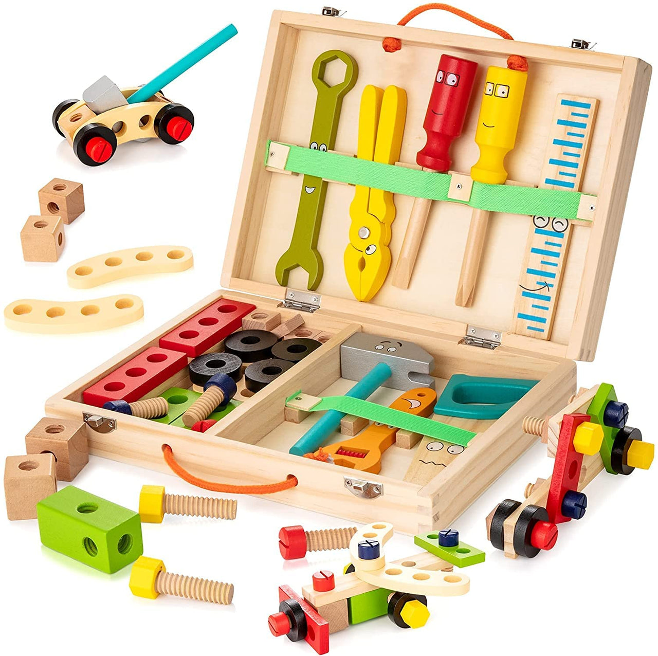 Toystar EcoToys Wooden Tool Box | Educational - Toys - Educatief - Speelgoed
