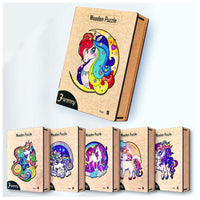 Thumbnail for Toystar EcoToys Unipuzzle | Magic Wooden Puzzle Game - Unicorn Animal Puzzle - Magisch Houten Puzzelspel - Eenhoorn Dieren...