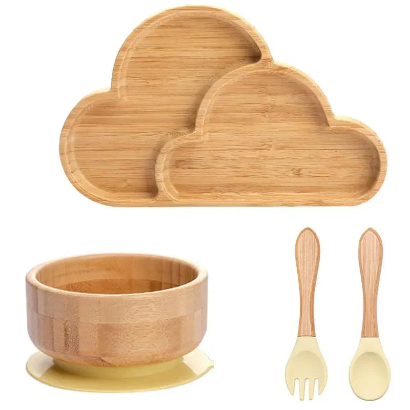 Toystar BambooGuard | Safe and Eco-Friendly Eating - Baby Dinnerware Set with Suction Cup - Bestseller - Veilig en Milieuv...