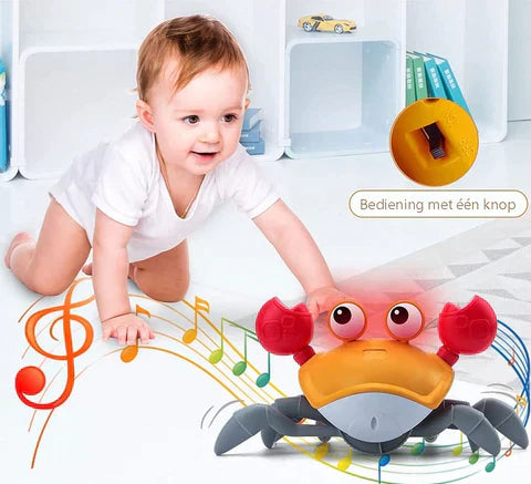 Escaping Crab | Walking crab that encourages your little one to crawl - Stimulates motor skills and fun
