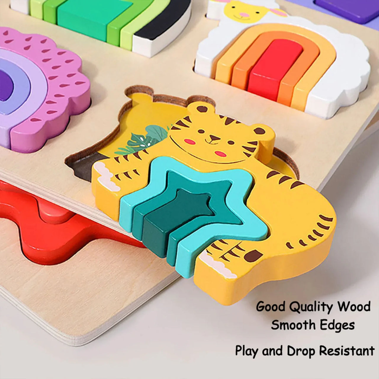 Toystar GeoZoo | Animal Puzzle Fun - Montessori Geometric Puzzle for Kids - Dierlijk puzzelplezier - Montessori geometrisc...