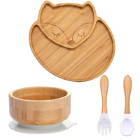 Thumbnail for Toystar BambooGuard | Safe and Eco-Friendly Eating - Baby Dinnerware Set with Suction Cup - Bestseller - Veilig en Milieuv...
