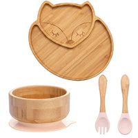 Thumbnail for Toystar BambooGuard | Safe and Eco-Friendly Eating - Baby Dinnerware Set with Suction Cup - Bestseller - Veilig en Milieuv...