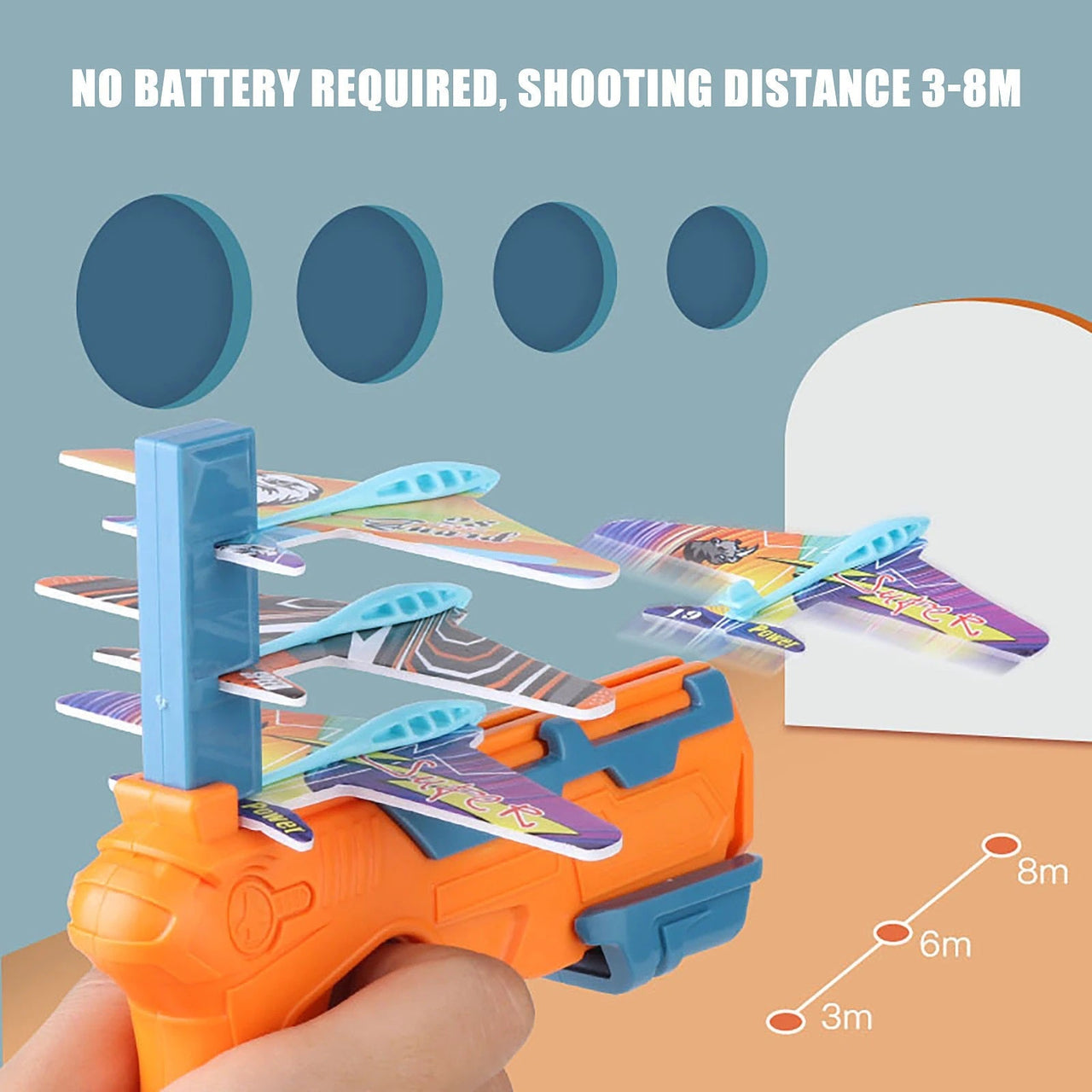 Toystar Airplane Launcher Toy | Fun - Catapult Airplane for Hours of Fun - Plezier - Katapult Vliegtuig voor Uren Speelple...