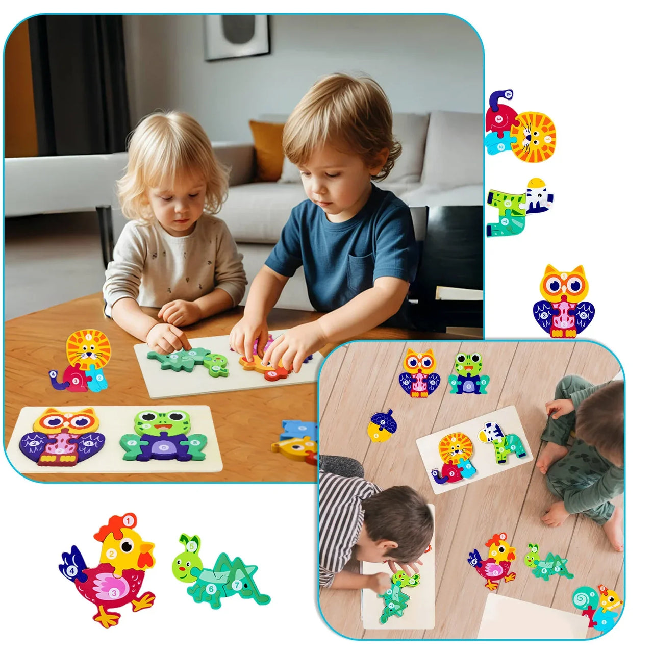 Toystar LifeCycle Puzzle | Learn and discover - Wooden animal life cycle puzzle - Leer en ontdek - Houten dieren levenscyc...