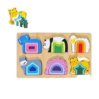 Thumbnail for Toystar GeoZoo | Animal Puzzle Fun - Montessori Geometric Puzzle for Kids - Dierlijk puzzelplezier - Montessori geometrisc...