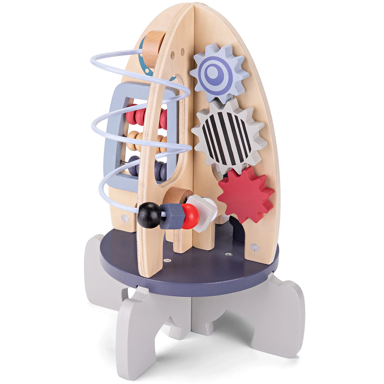 Toystar RocketQuest | Space adventure for little ones - Wooden activity cube with sensory toys - Ruimteavontuur voor klein...