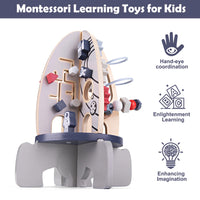 Thumbnail for Toystar RocketQuest | Space adventure for little ones - Wooden activity cube with sensory toys - Ruimteavontuur voor klein...