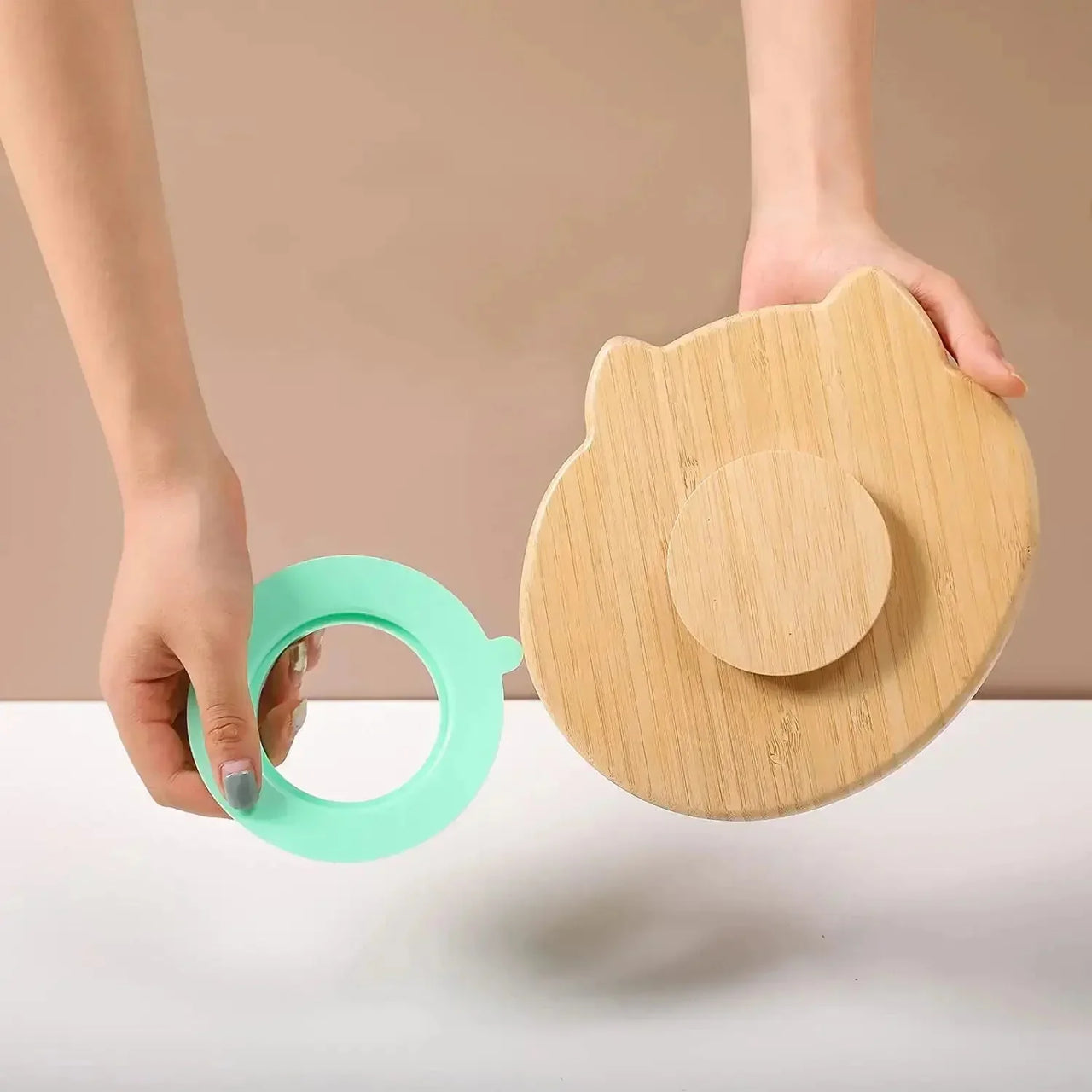 Toystar BambooGuard | Safe and Eco-Friendly Eating - Baby Dinnerware Set with Suction Cup - Bestseller - Veilig en Milieuv...