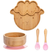 Thumbnail for Toystar BambooGuard | Safe and Eco-Friendly Eating - Baby Dinnerware Set with Suction Cup - Bestseller - Veilig en Milieuv...