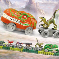 Thumbnail for Toystar Racing Dinosaur Train Set | Imaginative Train Track Set for Unprecedented Play Fun - Including Extra Dino and Trai...