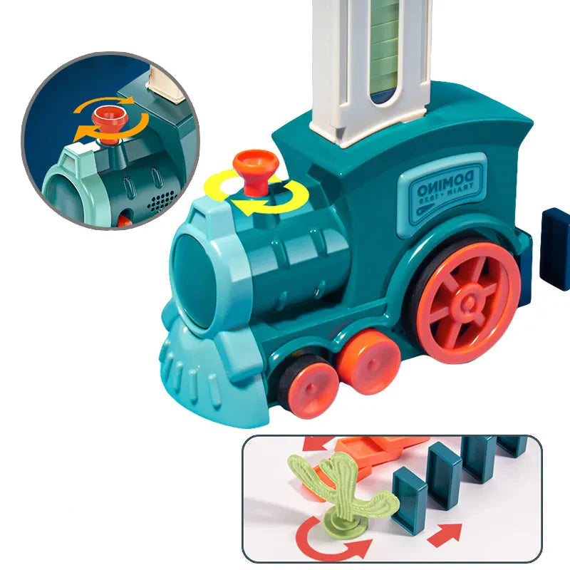 Toystar DominoTrain | Bringing Fun and Education Together - Automatic Domino Playset - Brengt Speelplezier en Educatie Sam...