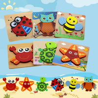 Thumbnail for Toystar AquaPuzzle | Underwater Discovery - Wooden Sea Animals Puzzle for Toddlers - Onderwater ontdekking - Houten zeedie...