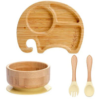 Thumbnail for Toystar BambooGuard | Safe and Eco-Friendly Eating - Baby Dinnerware Set with Suction Cup - Bestseller - Veilig en Milieuv...