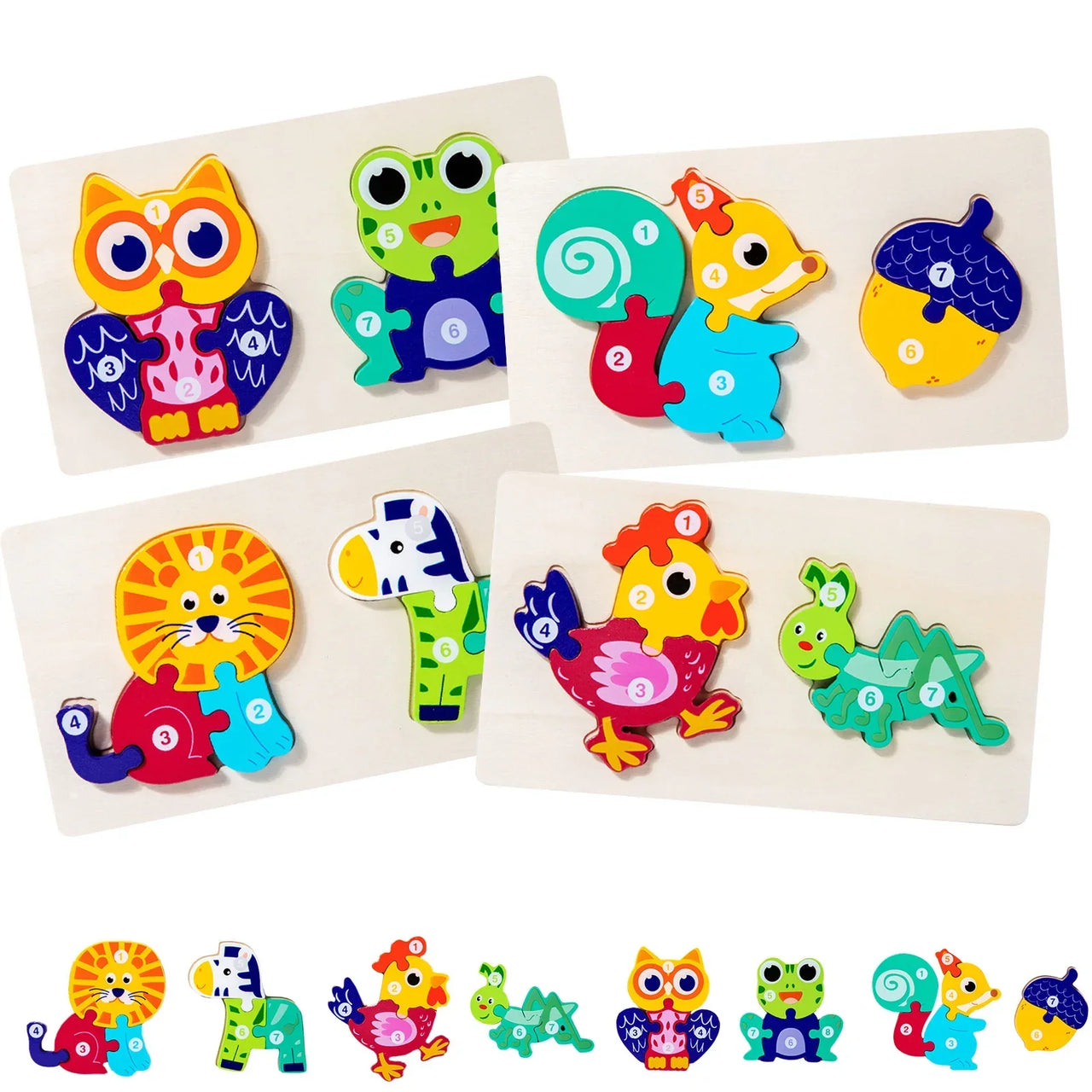 Toystar LifeCycle Puzzle | Learn and discover - Wooden animal life cycle puzzle - Leer en ontdek - Houten dieren levenscyc...