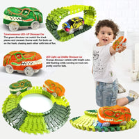 Thumbnail for Toystar Racing Dinosaur Train Set | Imaginative Train Track Set for Unprecedented Play Fun - Including Extra Dino and Trai...