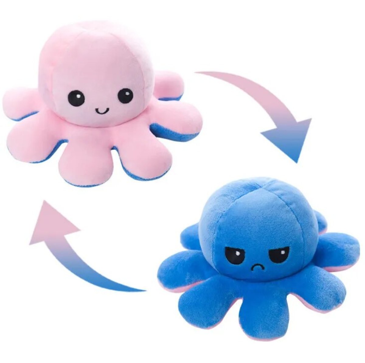 Toystar Reversible Octopus | Two Facial Expressions - Emotions in a Twist - Bestseller - Twee Gezichtsuitdrukkingen - Emot...