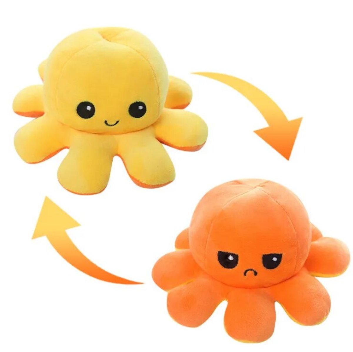 Toystar Reversible Octopus | Two Facial Expressions - Emotions in a Twist - Bestseller - Twee Gezichtsuitdrukkingen - Emot...