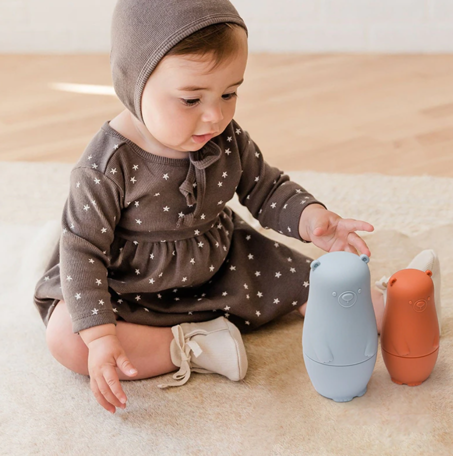 Toystar NestiePlay | Learning through play - Silicone stackable matryoshka dolls - Spelenderwijs leren - Silicone stapelba...
