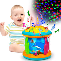 Thumbnail for Toystar TwinkleDrum | Magical light and music experience for babies - Rotating Montessori Toy Drum - Bestseller - Magische...