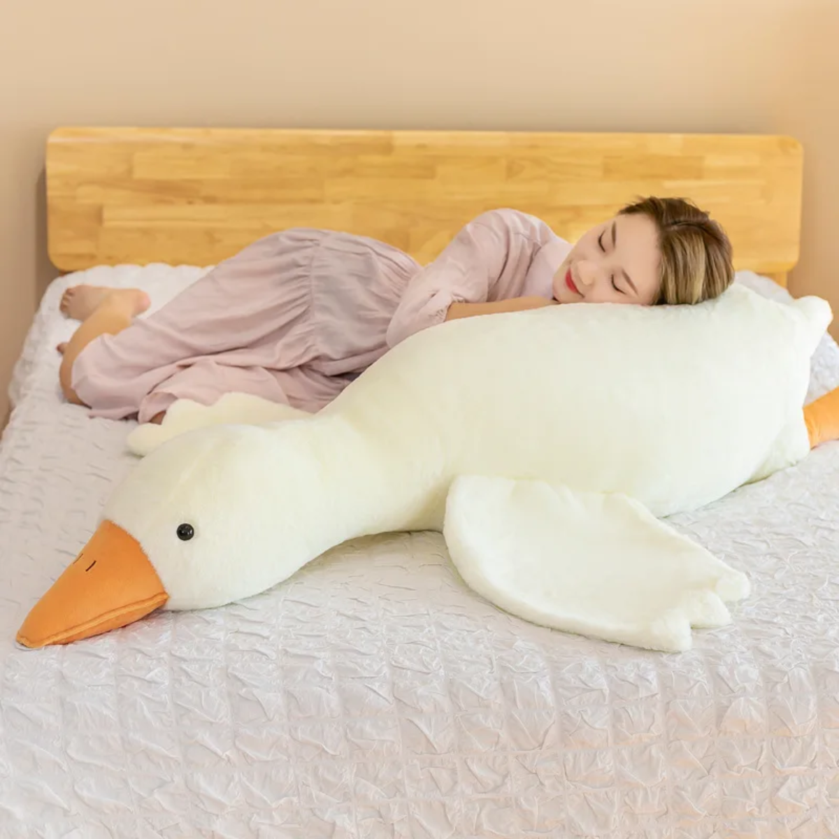 Toystar White Goose Cushion | Soft and Cozy - Plush Toys - Bestseller - Zacht en Knus - Pluche Speelgoed (6)