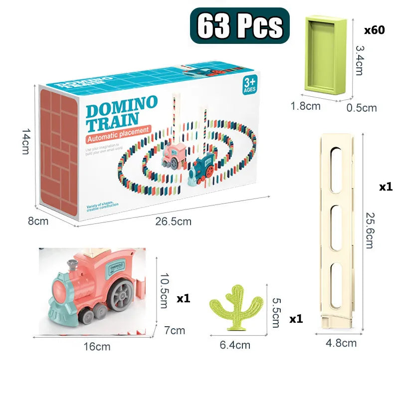 Toystar DominoTrain | Bringing Fun and Education Together - Automatic Domino Playset - Brengt Speelplezier en Educatie Sam...