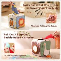 Thumbnail for Toystar SnuzzieBox | Sensory Play – Montessori Tissue Box Toys for Babies - Zintuiglijk Spelen – Montessori Tissuedoos Spe...