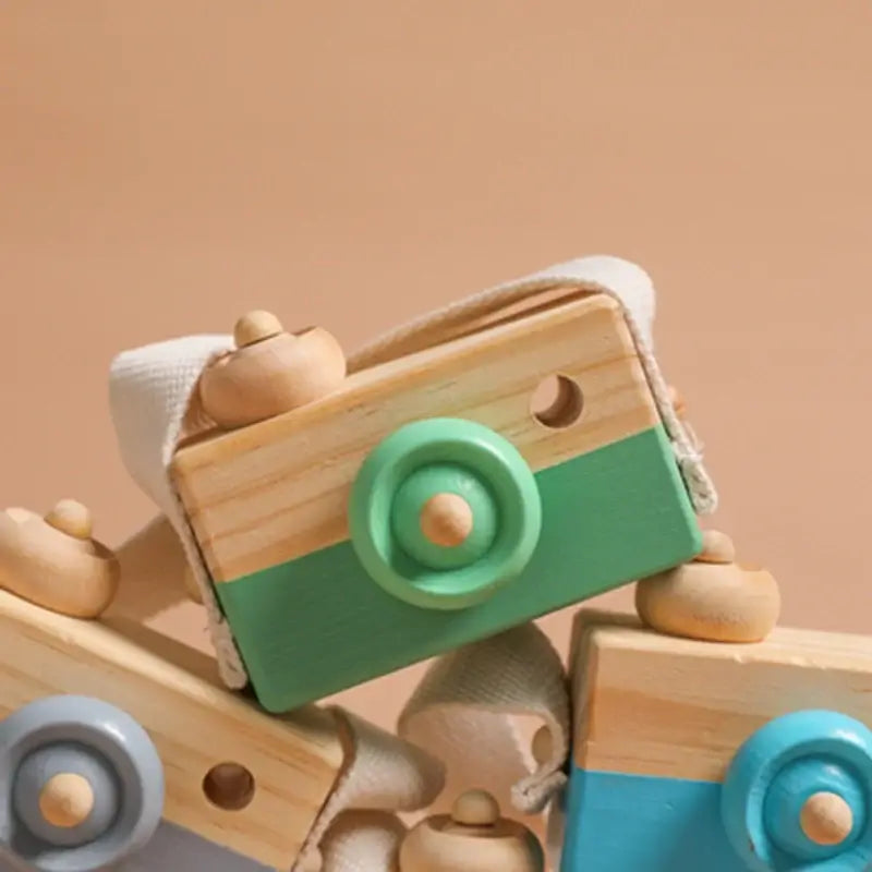 Toystar EcoToys SnapWood | Discover through play - Wooden toy camera for creative children - Spelend ontdekken - Houten sp...