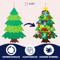 Thumbnail for Toystar NL Felt Christmas Tree | DIY Christmas Decoration with 32 Ornaments & Lights, 3+ – Create Magical Christmas Memori...