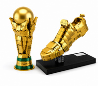 Thumbnail for Football Trophy Construction Set | Gold Display Model of Building Blocks for Collectors