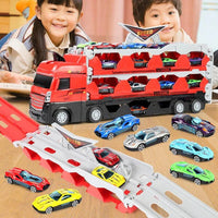 Thumbnail for Toystar MegaTransporter | Endless racing fun - Toy trailer with cars and launch track - Eindeloos raceplezier - Speelgoed ...