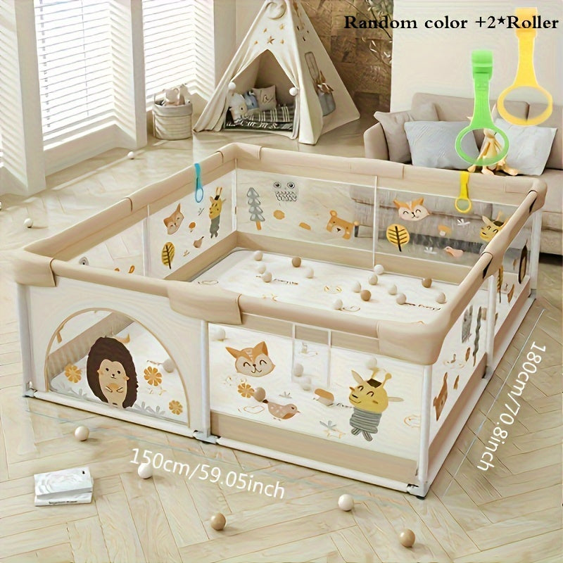 SafeNest Playbox | Safe play and discovery - Baby play gate with soft protection