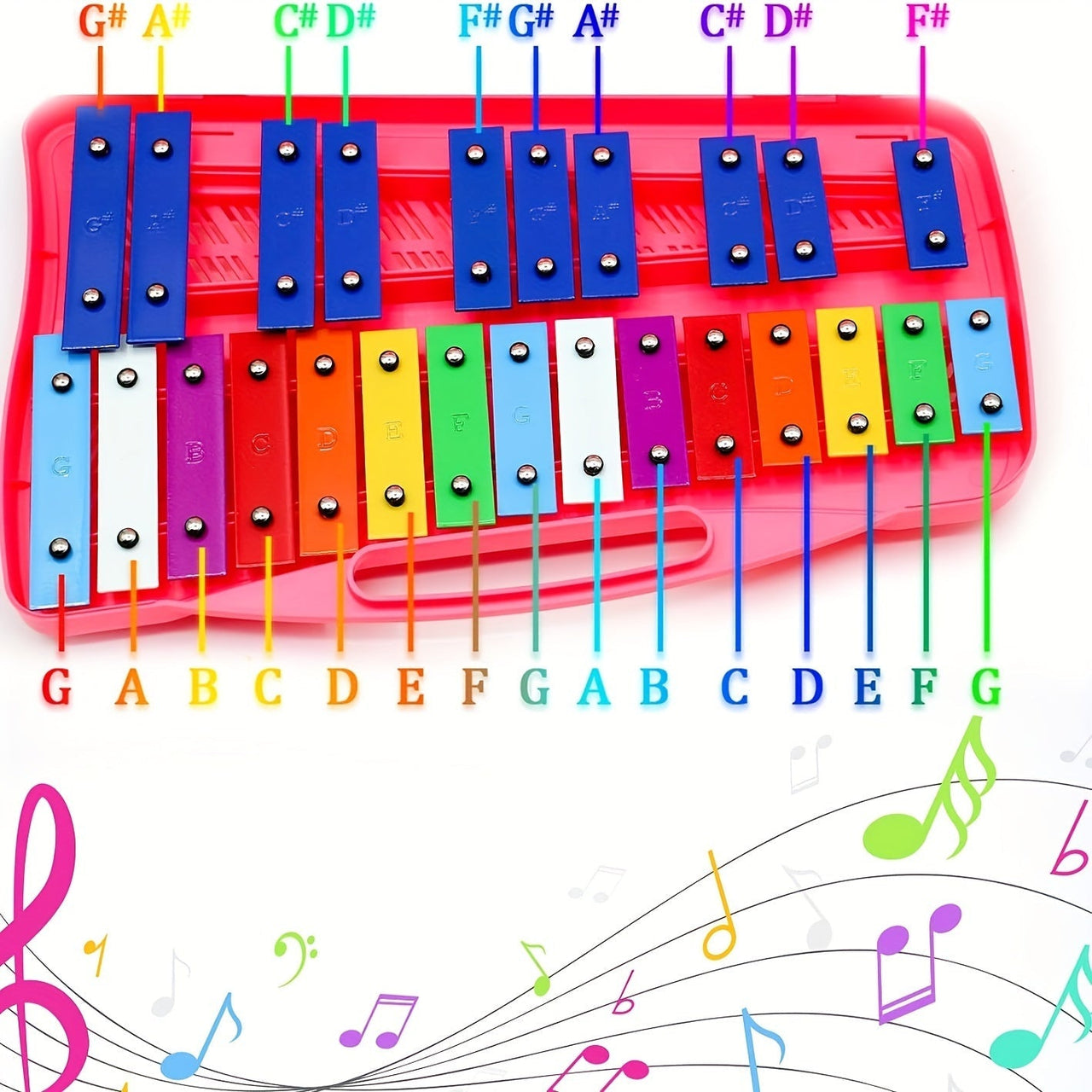 Toystar XyloFun | Musical discovery - Colorful xylophone with carrying case - Bestseller - Muzikale ontdekking - Kleurrijk...