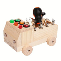 Thumbnail for Toystar EcoToys LightPlay | Encourage Learning and Development - Montessori Wooden LED Light Switchboard for Children - St...