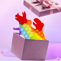 Thumbnail for Toystar Rainbow Dino Fidget | Release Stress - Stress Reliever for Kids - Dinosaurus Pop Speelgoed en Anti Stress Gadget v...