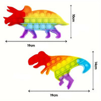 Thumbnail for Toystar Rainbow Dino Fidget | Release Stress - Stress Reliever for Kids - Dinosaurus Pop Speelgoed en Anti Stress Gadget v...