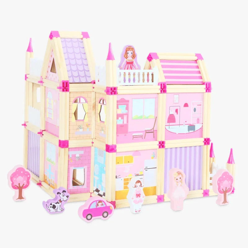 Toystar Wooden Construction Set Maison | Develop Creativity – Toys for Young and Old - *Ontwikkel Creativiteit – Speelgoed...